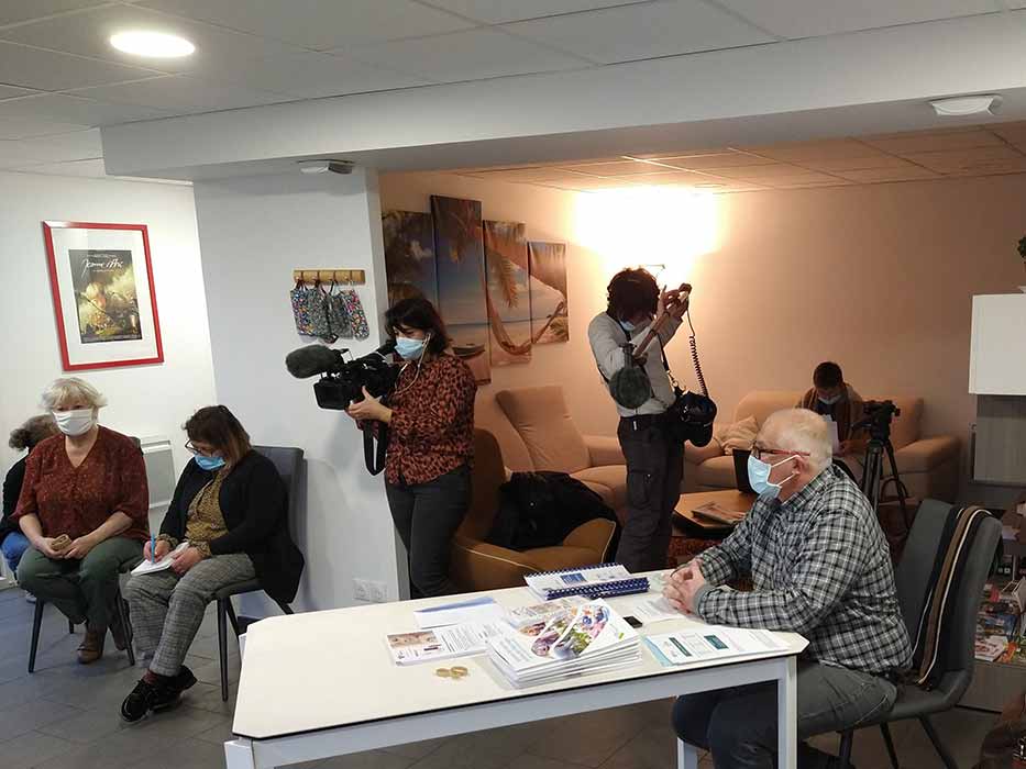 Tournage France 3 Val de Loire au b&eacute;guinage La Tourangelle