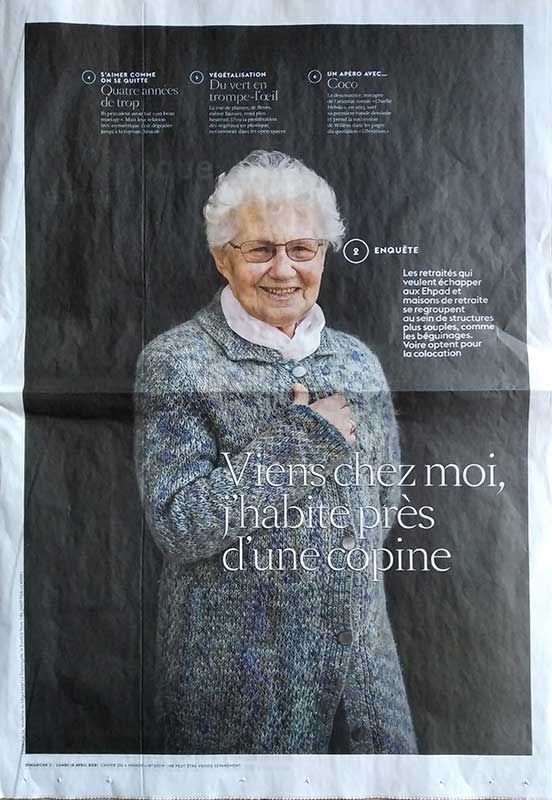 Marie-C&eacute;cile, r&eacute;sidente au b&eacute;guinage La Tourangelle &agrave; Tours